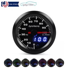 252mm Dual Display Oil Pressure Gauge 7 Colors Led Oil Press Gauge Car Meter 252mm Dual Display Oil Pressure Gauge 7 Colors Led Oil Press Gauge Car Meter