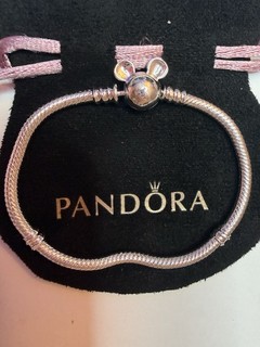 PANDORA Disney Mickey Mouse Clasp Charm Bracelet 593061C00 17 Cm
