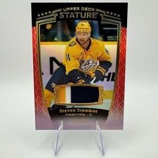 2024-25 Upper Deck Stature Steven Stamkos GU Jersey Patch Red /25 Predators