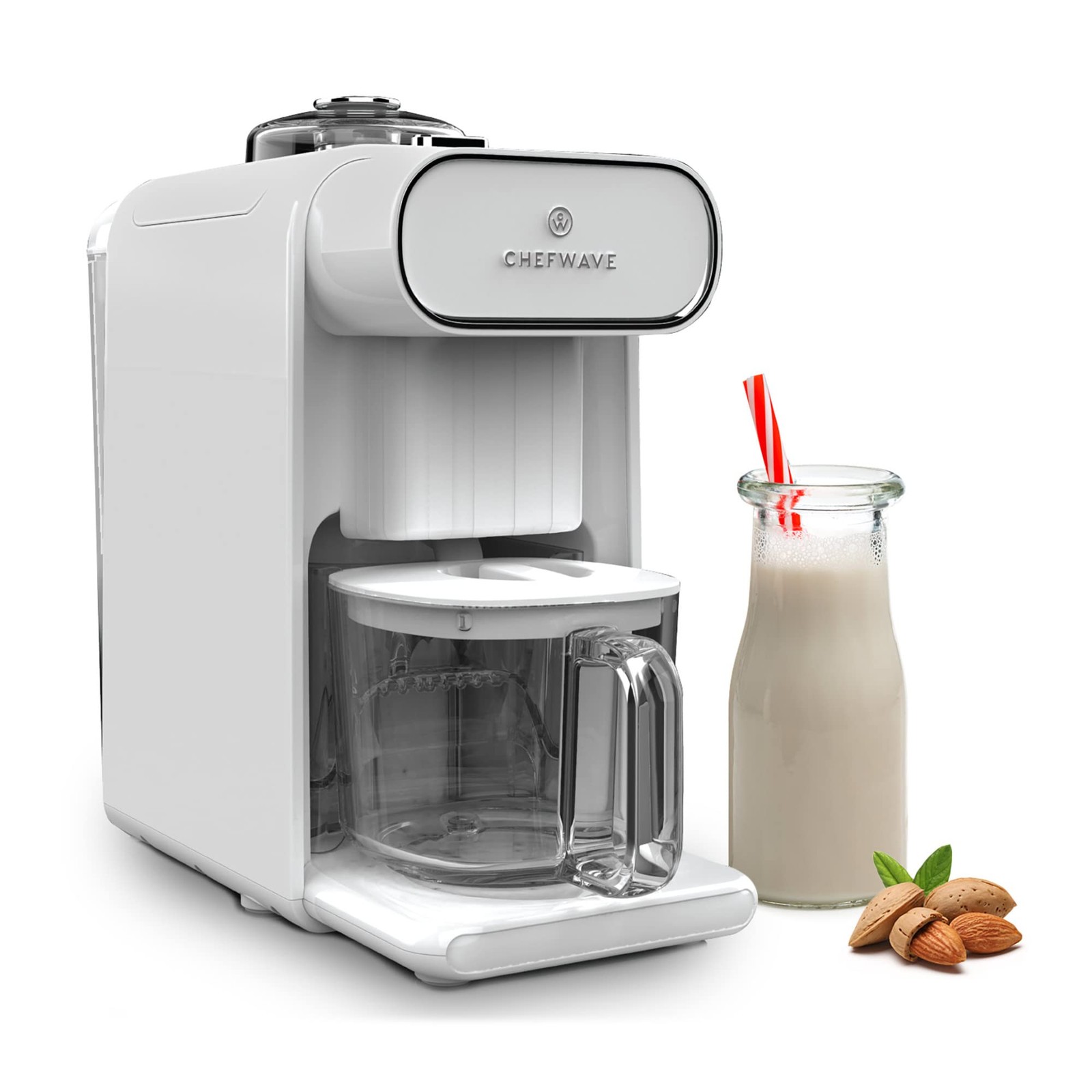 CHEFWAVE MILKMADE NON-DAIRY MILK MAKER WITH 6 PLANT-BASED PROGRAMS - WHITE