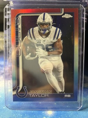 Jonathan Taylor [Red White Blue Refractor] #130 2025 Topps Chrome