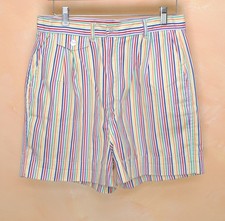 Rainbow Shorts Vintage 80s/90s Hunter s Glen High Waist, Made in Hong Kong M/L