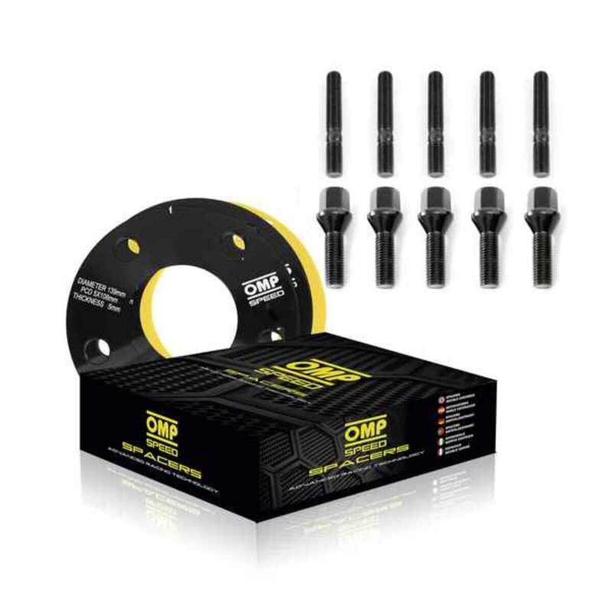 Offerta Kit 2 Distanziali OMP 20mm 4x100 OMPS08052001 + Bulloni M12x1.5
