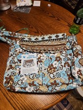NWT Vera Bradley Baby Bag Changing Pad Chocolate Paisley Tote Diaper -A2