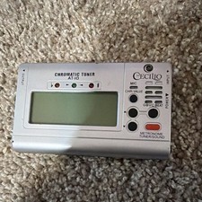 Cecilio AT-10 Chromatic Guitar Tuner Metronome LCD Display