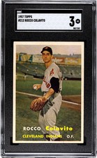1957 Topps Rocco Colavito #212 SGC 3