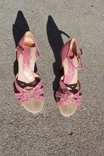 Pink Capezio Women's Ballroom Latin Dance Shoes 3inch Heels