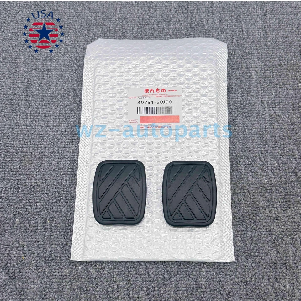 2x Brake Clutch Pedal Pad Covers for Suzuki Swift Samurai Sidekick Geo Metro US Foto 4 de 4