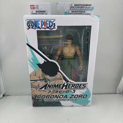 Bandai Anime Heroes One Piece Roronoa Zoro Three Sword Style