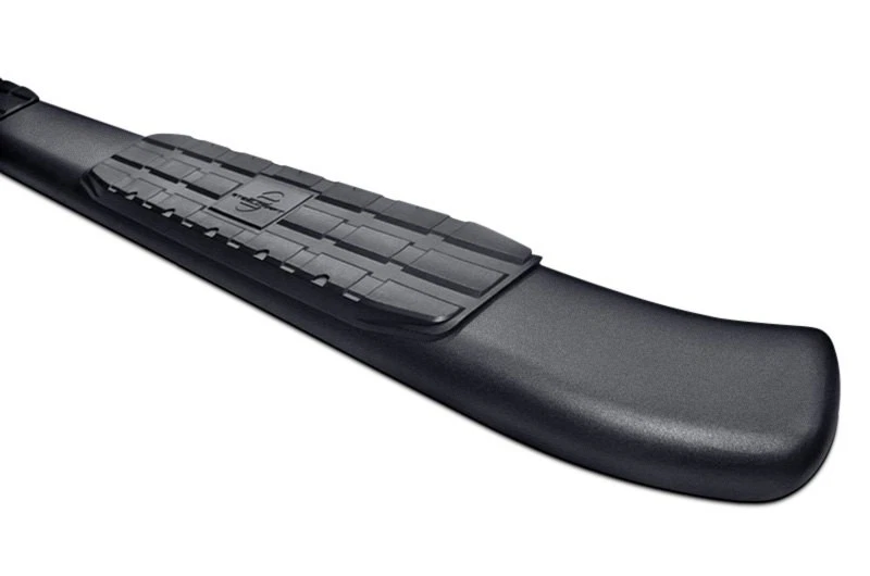 For Ford F-150 15-24 4" Blackout Series Cab Length Black Oval Side Bars — 第 2/4 张图片