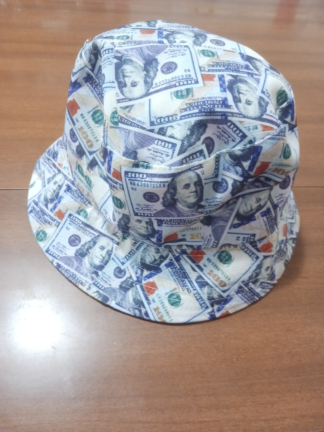 Dollar Bill Hundred Dollar Hat Fisher Reversible