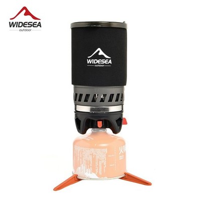 Widesea Camping Cooking System with Heat Exchanger & Complete Cookware Set