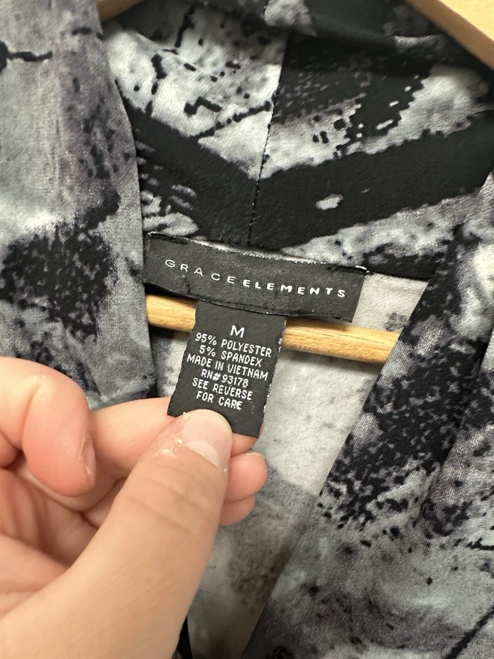 Blusa Grace Elements Vintage Butterfly Whimsigoth Cuello en V Talla Mediana Y2K Años 90 Top Foto 3 de 4