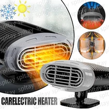 Black 2000W Car Heater Portable Electric Heating Fan Defogger Defroster Demister