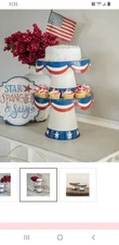 Ragon House patriotic 4th July tiered stand SOLD OUT