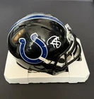 Reggie Wayne Signed Indianapolis Colts  Black Alt Mini Helmet JSA COA