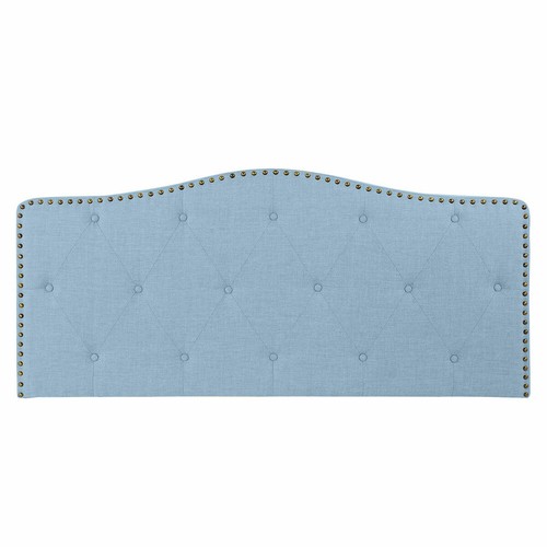 Cabecero de Cama DKD Home Decor Azul Beige Celeste Madera de caucho 146 x 6 x - Imagen 1 de 3