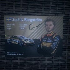 Gustav Bergström Autogrammkarte Original Sig...