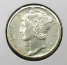 1934 Mercury Dime, Full Split Bands, BU FSB Lot#412