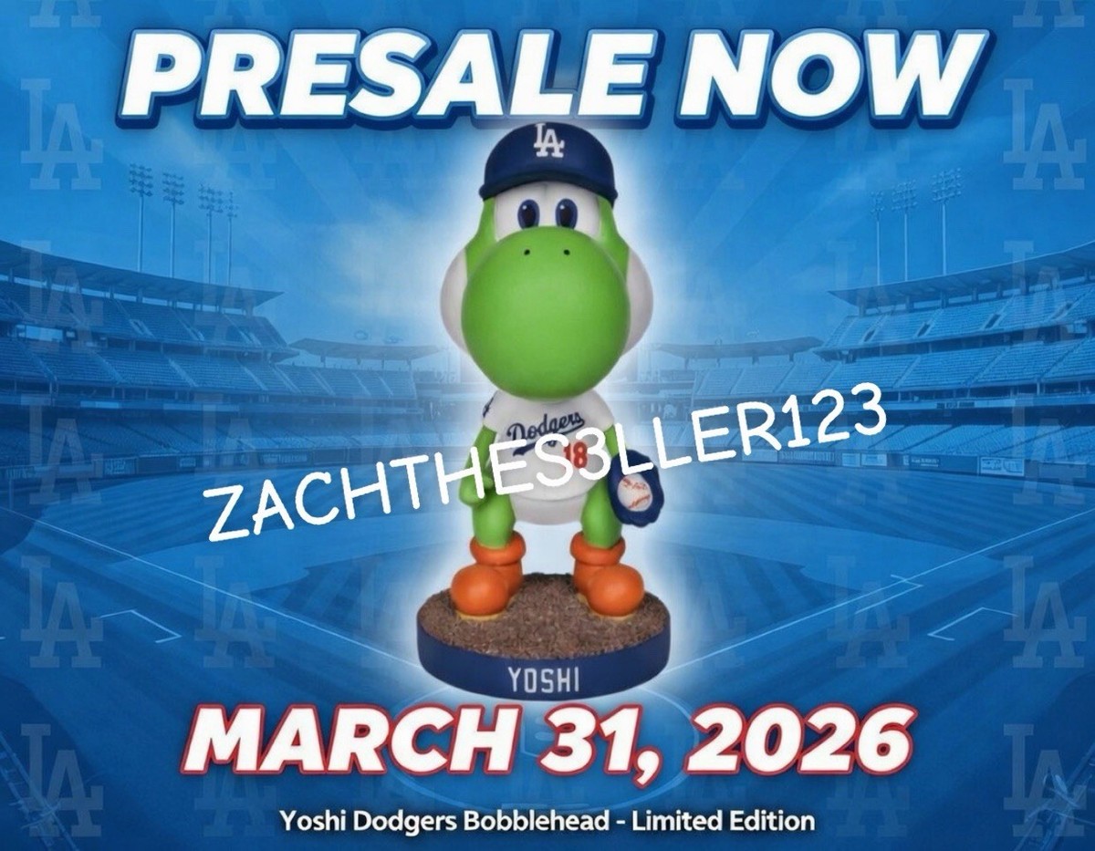 🐸🔵Yoshi Los Angeles Dodgers Yoshinobu Yamamoto Bobblehead SGA 3