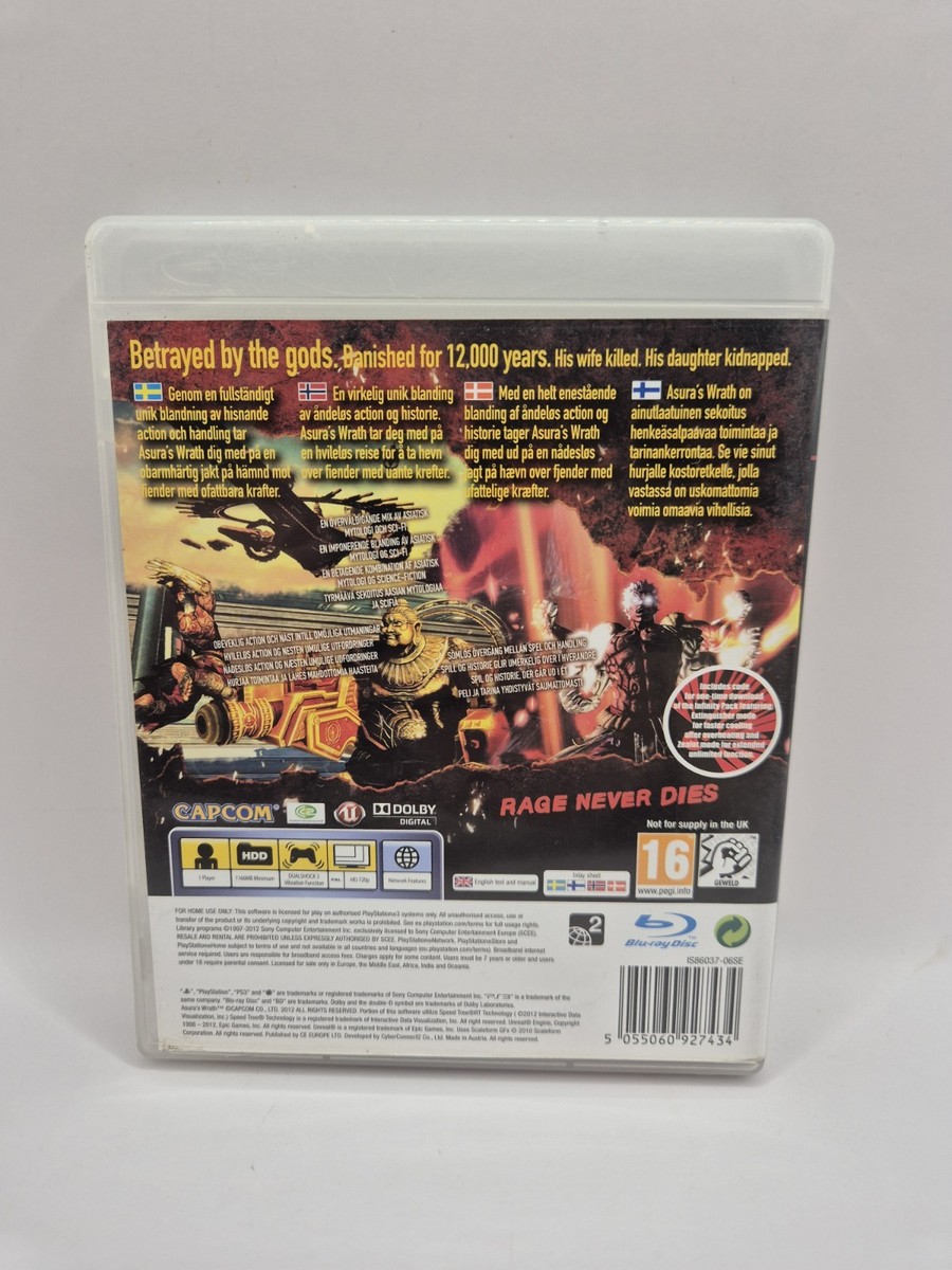 Asura's Wrath Nordic Rage Edition Sony Playstation 3 / PS3 - CIB