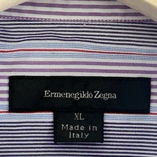 Ermenegildo Zegna Striped Casual Button Down Shirt Made in Italy XL