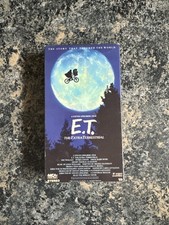 E.T. The Extra Terrestrial VHS 1982 Green and Black Tape Spielberg EUC
