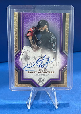 2023 Topps Five Star Sandy Alcantara Purple Autograph Auto /50 Marlins