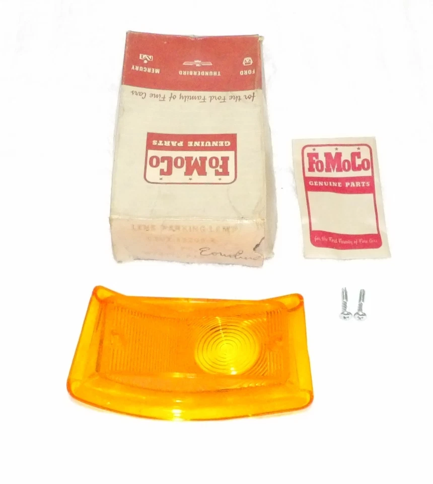 1963 1964 1965 1966 1967 Ford E100 Econoline Nuevo de Lote Antiguo Lente de Lámpara de Estacionamiento Frontal Derecha Foto 4 de 4
