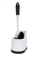 Toilet Brush Set with Rim Cleaner & Holder – Non-Scratch Bathroom Cleaning