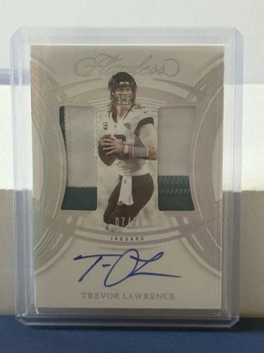 2025 Panini flawless football Trevor Lawrence Dual Patch Auto On Card 7/10 SSP