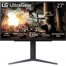 LG 27 UltraGear QHD 1440P 180Hz 1ms G-Sync Compatible IPS Gaming Monitor | Open