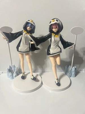 Re:Zero Ram & Rem Penguin Outfit Figures 2 Figure Set Anime
