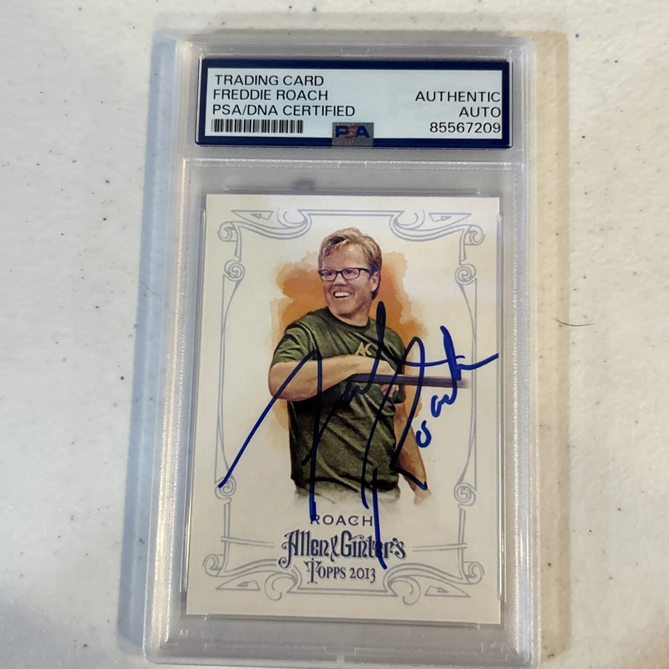 FREDDIE ROACH SIGNED AUTOGRAPH 2013 TOPPS ALLEN & GINTER TRADING CARD PSA SLAB  - Image 2 of 4