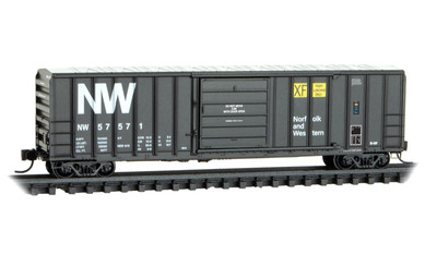 Norfolk & Western 50' Ribside Boxcar Micro-Trains MTL #025 00 456 N SCALE
