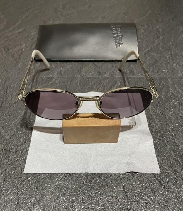 jean paul gaultier vintage sunglasses 56-6101 oval frame silver