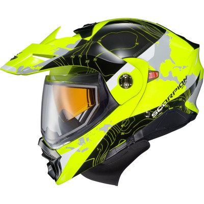 EXO-AT960 Cold Weather Helmet Topographic - Hi-Viz - Large (Dual) 96-1055-SD