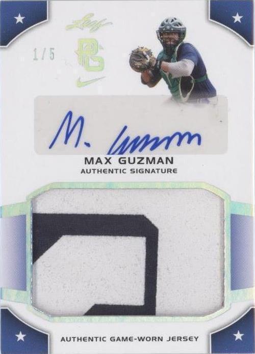 2015 Leaf Perfect Game National Showcase - Max Guzman #JA-MG1 - 1 of 1