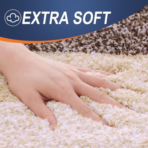 Bathroom Rug Set 2 Piece, Soft Absorbent Microfiber Bath Rug Set, Non-Slip, Mach - Picture 2 of 12