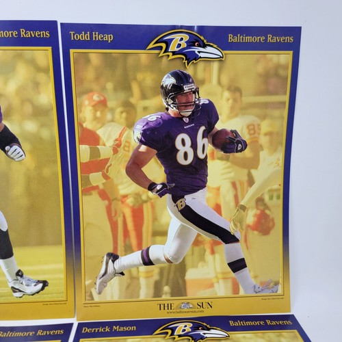 Baltimore Ravens Sun 2006 10x13 Photo Todd Heap Stover Ogden Mason Lot of 4 - Picture 4 of 8