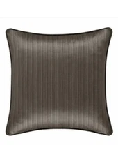 New J. Queen New York Legacy Set of 2 Euro Pillow Shams Brown/Black Stripe