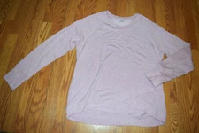 NEW Womens ACTIVE LIFE Lilac Purple L/S Sweat Shirt Size XL X-Large