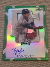 LOO CIJNTJE 2021 Leaf Perfect Game Green Metal AUTO #4/10 MARINERS CARDINALS