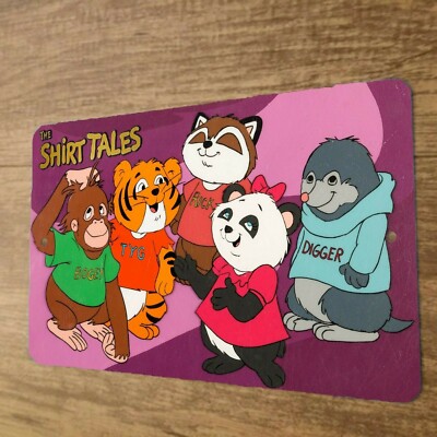 Shirt Tales Retro 80s Cartoon 8x12 Metal Wall Sign | eBay