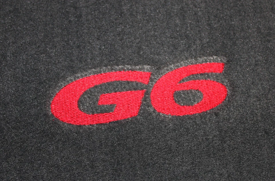 Alfombrillas negras Pontiac G6 2005-2010 nuevas logotipo bordado elige color Foto 4 de 4