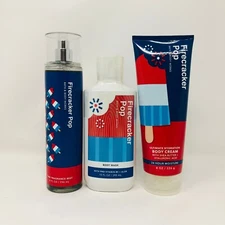 Bath and Body Works FIRECRACKER POP Mist, Body Cream & Body Wash *U Choose*