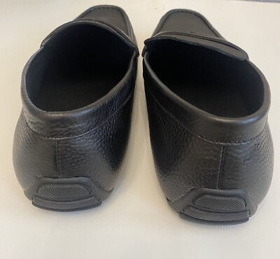 Johnny Bigg Warren Leather Driver Moccasins Black Shoes size  display picture 3