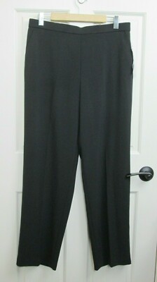 NWT Briggs New York Black Pants Womens Size 14 34x30 Comfort Waist