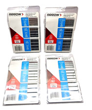 Lot of 4 Multi-Pack Heavy-Duty Staples, Sizes 1/4", 3/8", 1/2", 1875