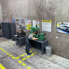 Diorama De Garage 1/43 Tour À Métaux